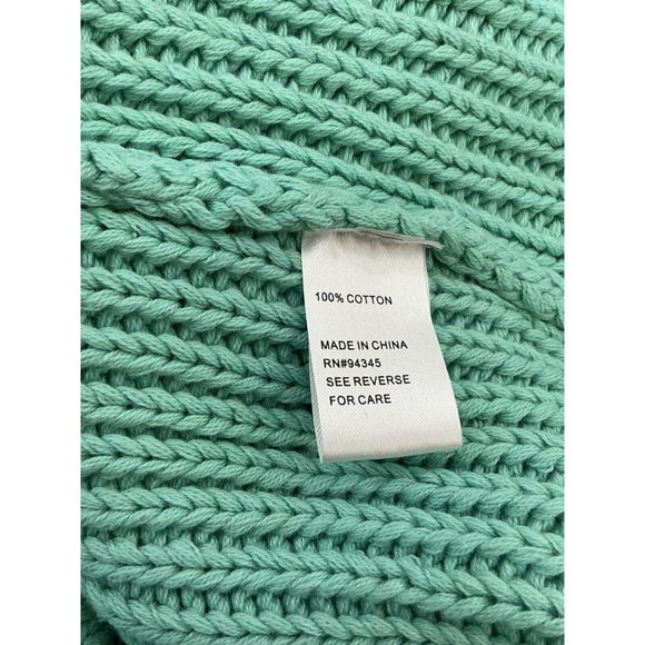Womans Boston Proper Xs Green Pullover Knit V Neck Sweater - Picture 4 of 9